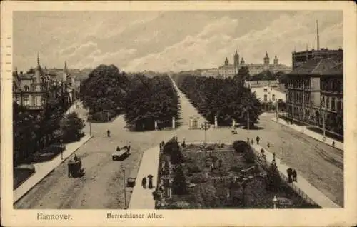 Ak Herrenhausen Hannover in Niedersachsen, Herrenhäuser Allee