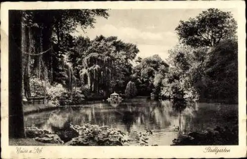 Ak Neuss am Rhein, Stadtgarten