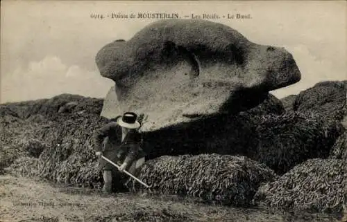 Ak Mousterlin und Fouesnant Finistère, Les Recifs, Le Boeuf