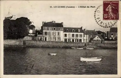 Ak Locquirec Finistère, Hotel du Port