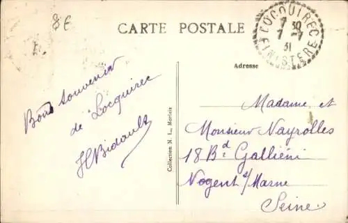 Ak Locquirec Finistère, Hotel du Port