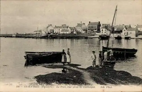 Ak Guilvinec Finistère, Hafen