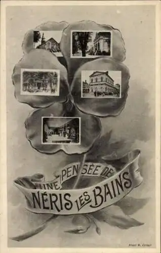 Ak Néris les Bains Allier, Gebäude, Turm, Innenansicht