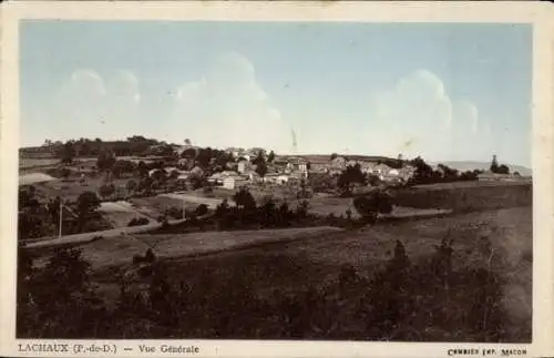 Ak Lachaux Puy-de-Dôme, Gesamtansicht