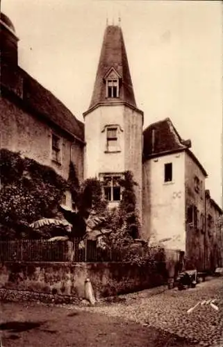 Ak Orthez Pyrénées Atlantiques, Maison Jeanne d'Albret, rue Roaries