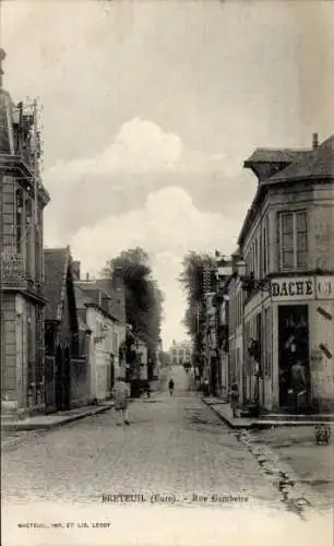 Ak Breteuil Eure, Rue Gambetta