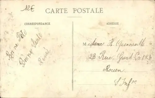 Ak Heudicourt Ihr, Rue de Napoléon