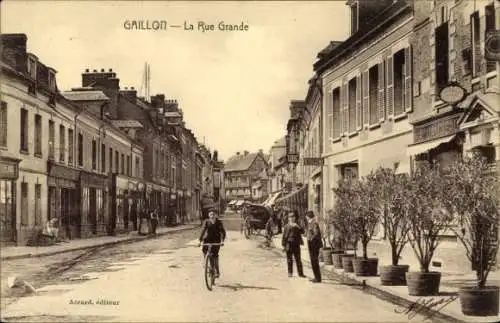 Ak Gaillon, Ihr La Rue Grande