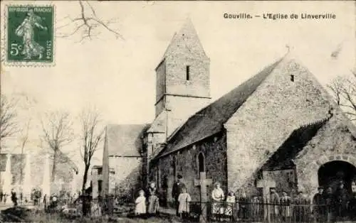 Ihr Ak Gouville, Kirche von Linverville