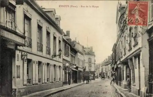 Ak Gravigny Ihr, Rue de la Harpe