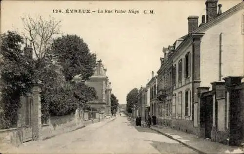 Ak Évreux Eure, Rue Victor Hugo