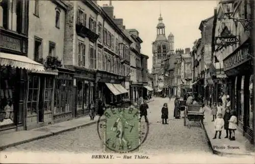 Ak Bernay an Sie, Rue Thiers