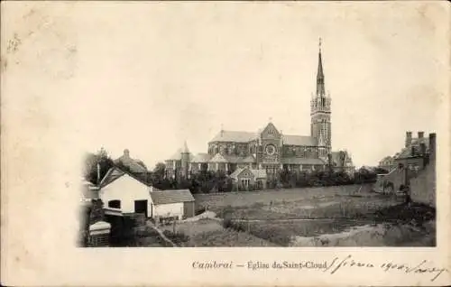 Ak Cambrai Nord, Eglise de Saint Cloud