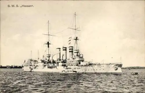 Ak Deutsches Kriegsschiff, S.M.S. Hessen, Kaiserliche Marine