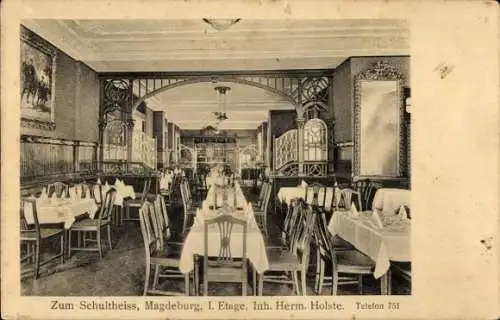 Ak Magdeburg an der Elbe, Gasthaus Zum Schultheiss