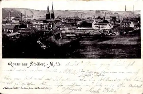 Ak Mühle Stolberg im Rheinland, Gesamtansicht