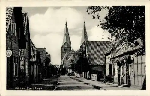 Ak Bücken in Niedersachsen, Straßenpartie