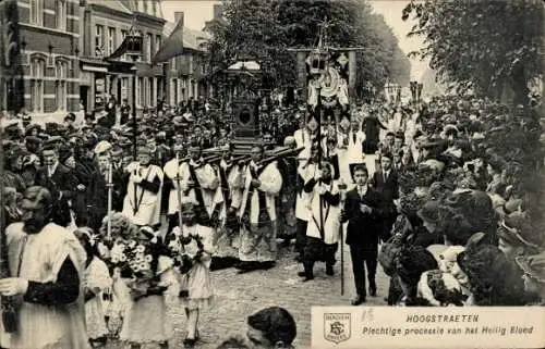 Ak Hoogstraten Hoogstraeten Flandern Antwerpen, Plechtige processie van het Heilig Bloed