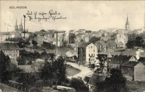 Ak Solingen im Bergischen Land, Totalansicht