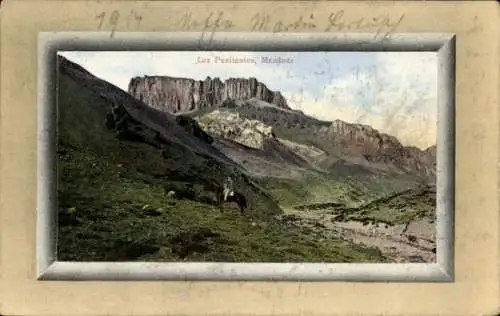 Passepartout Ak Mendoza Argentinien, Los Penitentes