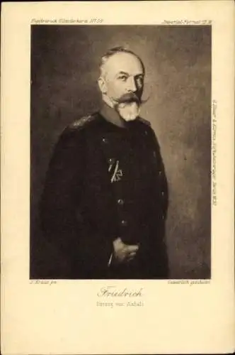 Ak Portrait Friedrich Herzog von Anhalt