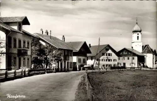 Ak Hopferau Eisenberg im Allgäu, Straßenpartie