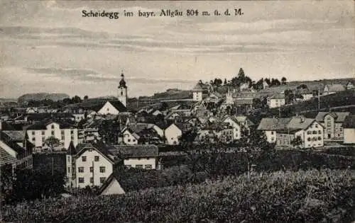 Ak Scheidegg im Allgäu Schwaben, Gesamtansicht