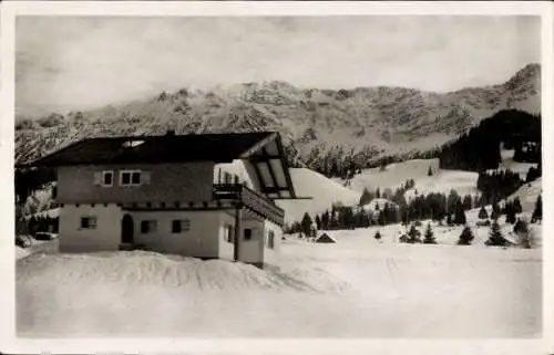 Ak Oberjoch Bad Hindelang im Oberallgäu, Landhaus Wechselberger, Winter