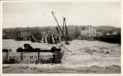 Foto Ak Kettwig Essen im Ruhrgebiet, Hochwasser