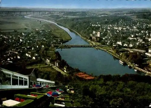 Ak Kettwig Essen im Ruhrgebiet, Café Restaurant Zum Seeblick, Terrasse, Aussicht