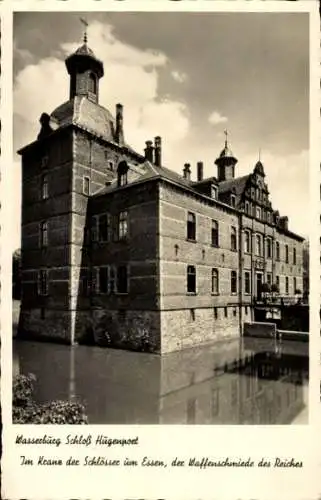 Ak Kettwig Essen im Ruhrgebiet, Schloss Hugenpoet, Wasserburg