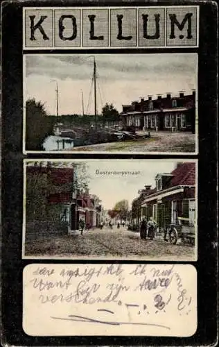 Ak Kollum Friesland Niederlande, Oosterdorpstraat