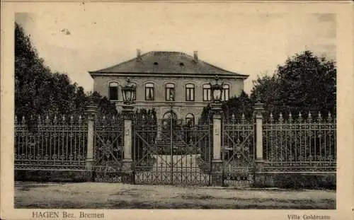 Ak Hagen im Bremischen, Villa Goldmann