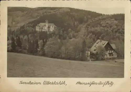 Ak Rościszów Steinseifersdorf Dzierżoniów Reichenbach Eulengebirge Schlesien, Sanatorium Ulbrichshöh