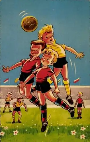 Ak Kinder spielen Fußball