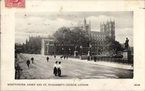 Ak London City England, Westminster Abbey, St. Margarets Church