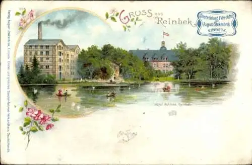 Litho Reinbek in Schleswig Holstein, Hotel Schloss Reinbek