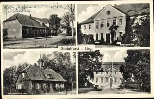 Ak Steinhorst in Lauenburg, Gastwirtschaft und Geschäft E. Eberling, Kreisdomäne, Amtsgericht