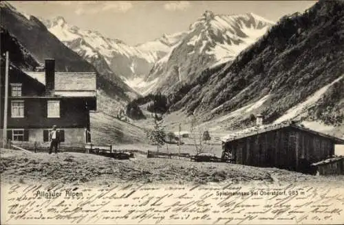 Ak Spielmannsau Oberstdorf im Oberallgäu, Panorama