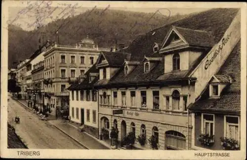 Ak Triberg im Schwarzwald, Hauptstraße, Gasthof Adler