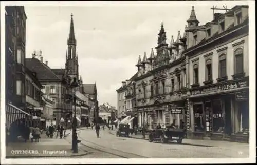 Ak Offenburg im Schwarzwald, Hauptstraße, Geschäft G. Fritsch