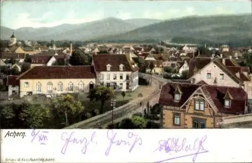 Ak Achern in Baden Schwarzwald, Gesamtansicht