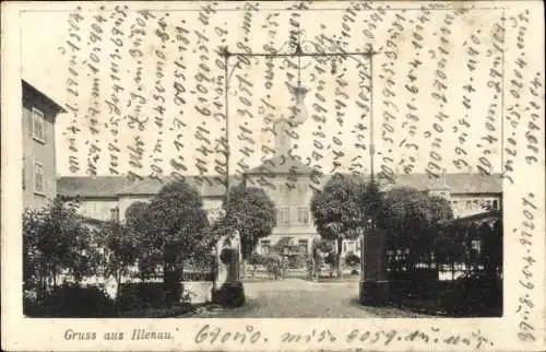 Ak Illenau Achern in Baden Schwarzwald, Pflegeanstalt, heute Rathaus