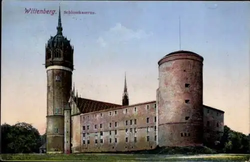 Ak Lutherstadt Wittenberg, Schlosskaserne