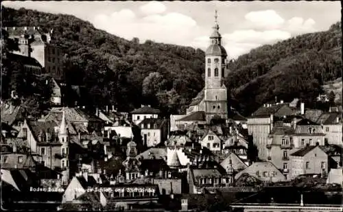 Ak Baden Baden am Schwarzwald, Neues Schloss, Stiftskirche