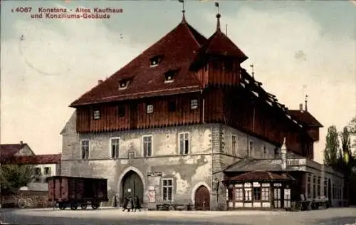 Ak Konstanz am Bodensee, Altes Kaufhaus, Konziliums-Gebäude