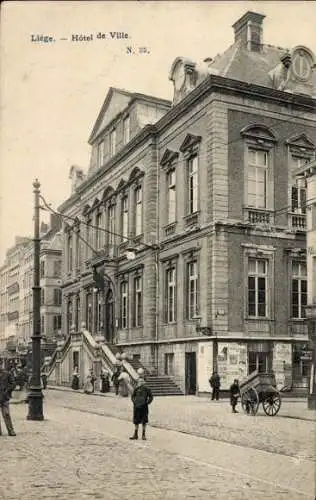 Ak Lüttich Lüttich Wallonien, Rathaus