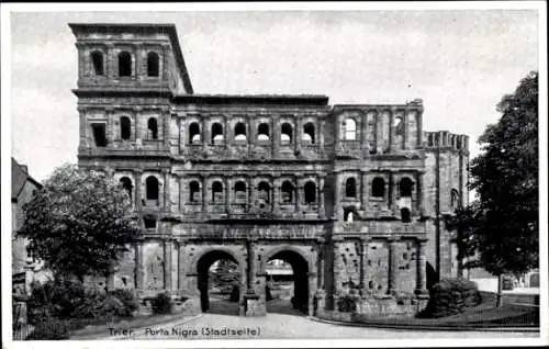 Ak Trier an der Mosel, Porta Nigra, Stadtseite