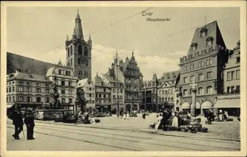 Ak Trier an der Mosel, Hauptmarkt