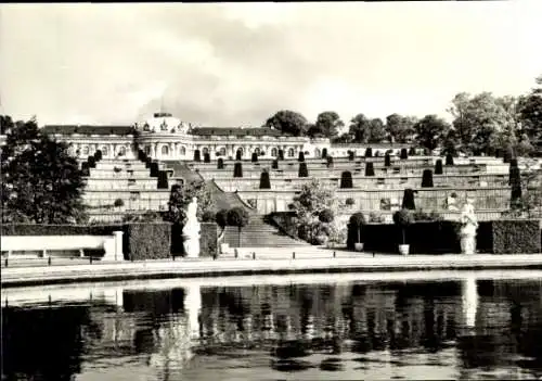 Ak Potsdam, Schloss Sanssouci, Garten